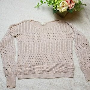 Pins and needles cream sweater